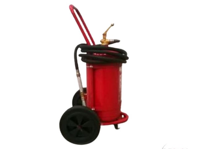 Extintor de polvo ABC de 50 kg sobre ruedas certificado EN-1866-1