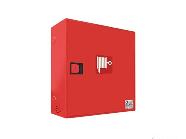 Boca de Incendio Equipada Abatible de 25 mm profundidad especial puerta ciega roja.